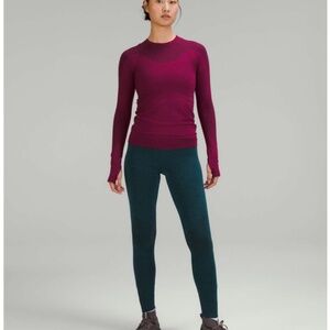 lululemon athletica Burgundy and Teal Leggings